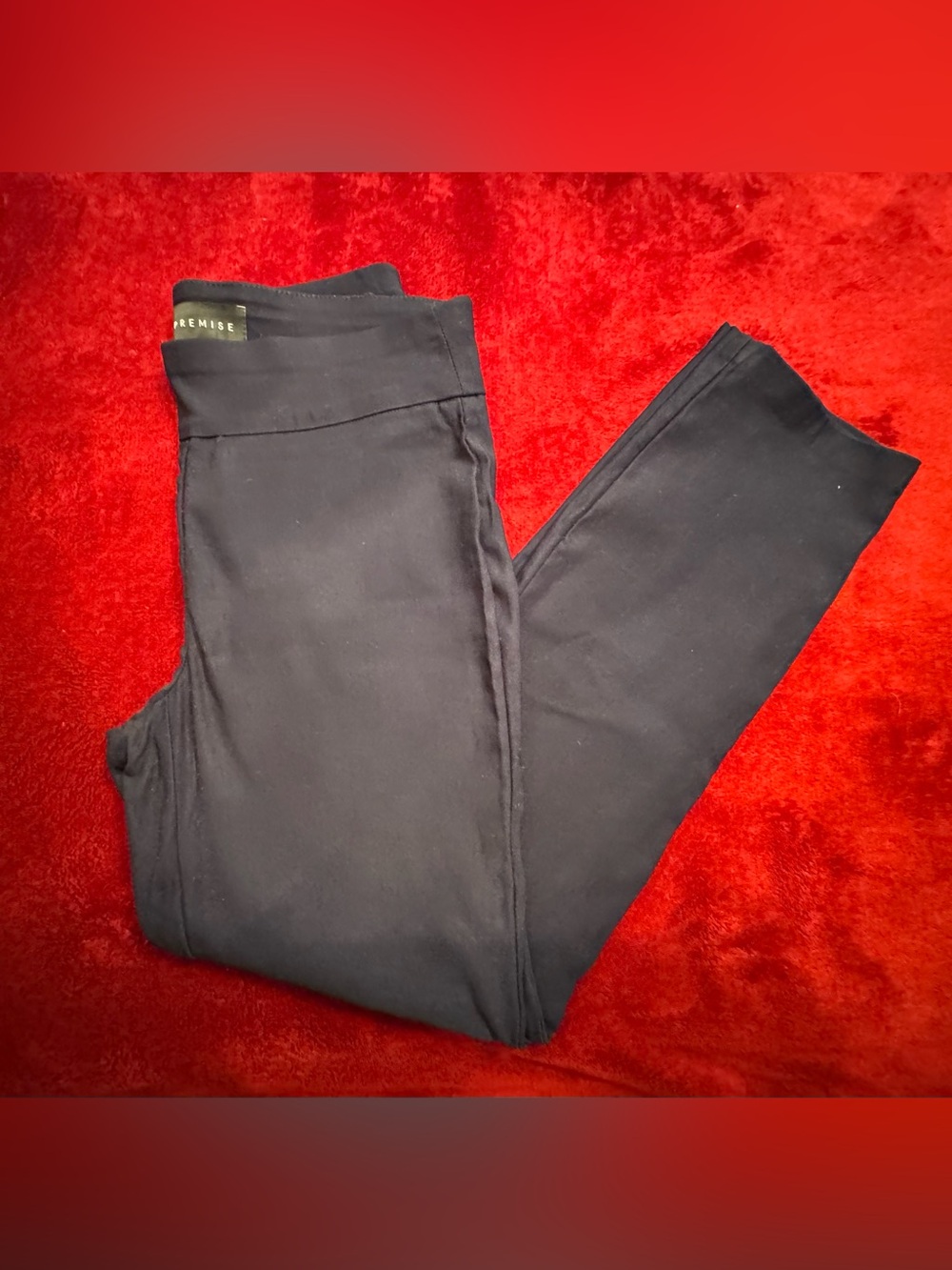 Premise Dark Blue Ponte High-Waist Leggings